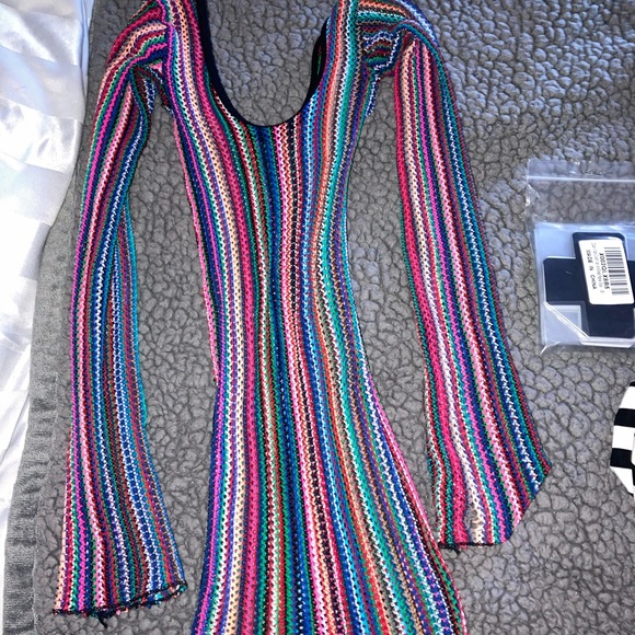 Stripped fishnet dress - Picture 1 of 1